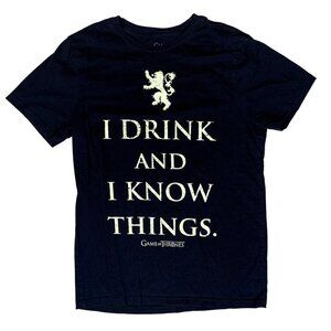 Game of Thrones I Drink and I Knew‎ Things T-Shirt Size Medium